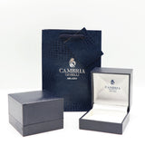 Anello Cambria Solitario Oro Bianco Diamanti Ct 0,29-0,06
