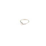 Anello Cambria Solitario Oro Bianco Diamanti Ct 0,29-0,06
