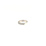 Anello Cambria Riviere 5 Pietre Oro Bianco Diamanti Ct 0,33