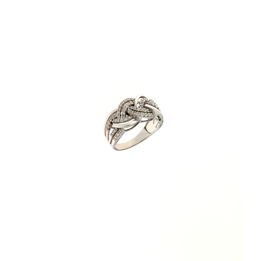 Cambria Fantasia Oro Bianco Diamanti Ct 0,58