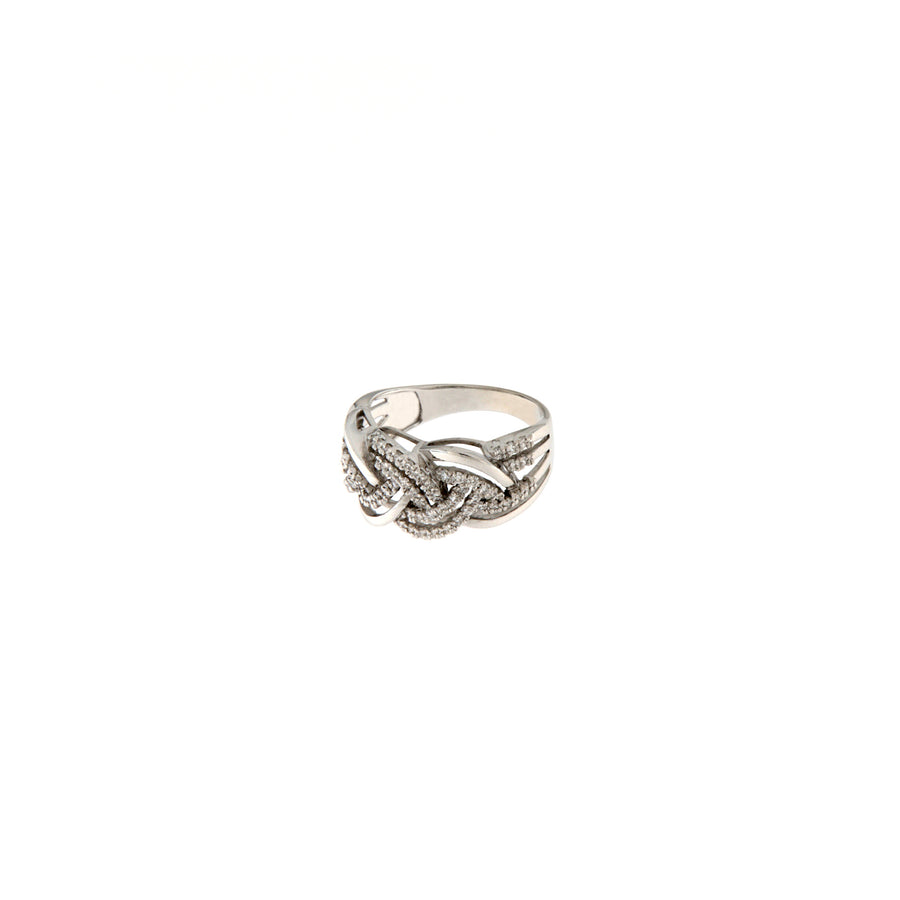 Cambria Fantasia Oro Bianco Diamanti Ct 0,58