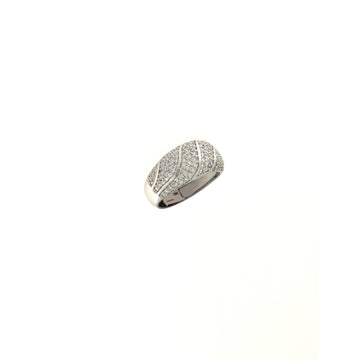 Anello Cambria Fantasia Oro Bianco Diamanti Ct 1,08