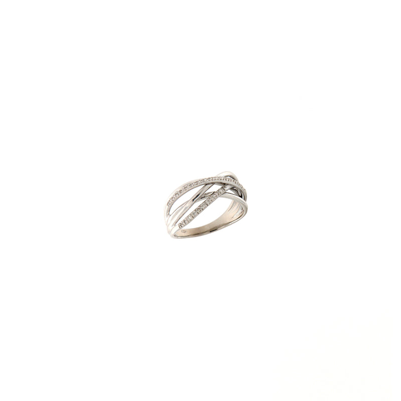 Cambria Fantasia Oro Bianco Diamanti Ct 0,13