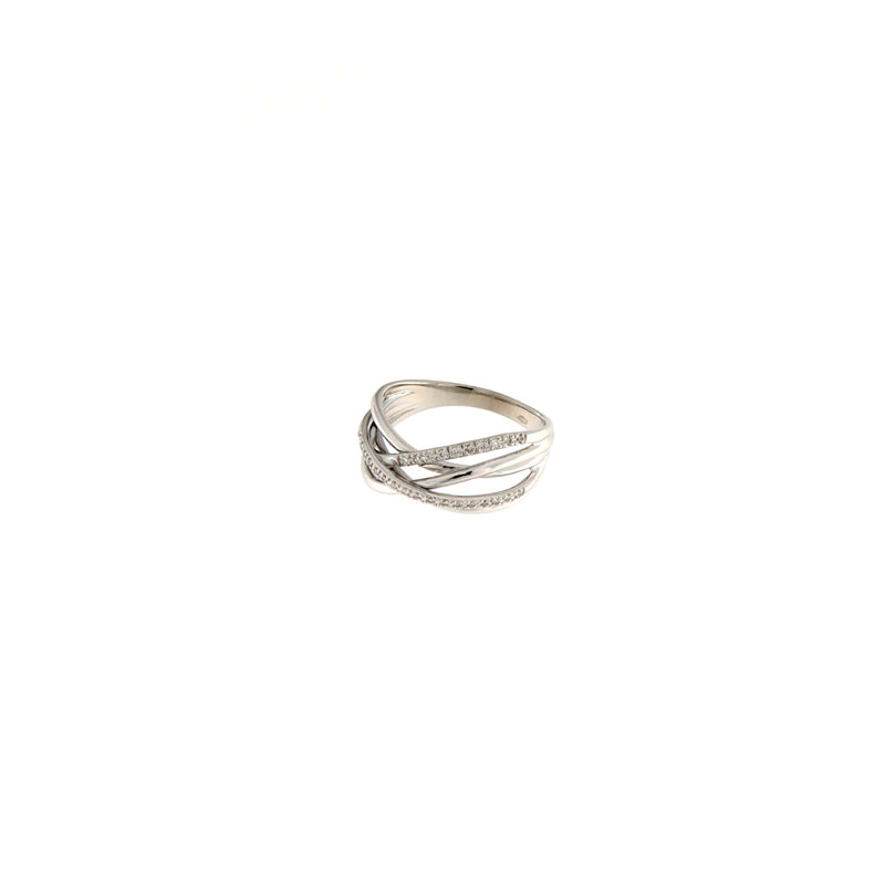 Cambria Fantasia Oro Bianco Diamanti Ct 0,13