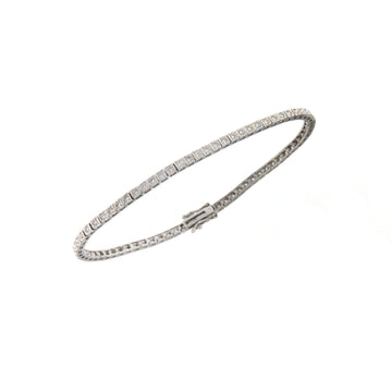 Bracciale Cambria Tennis Oro Bianco Diamanti Ct 1,15