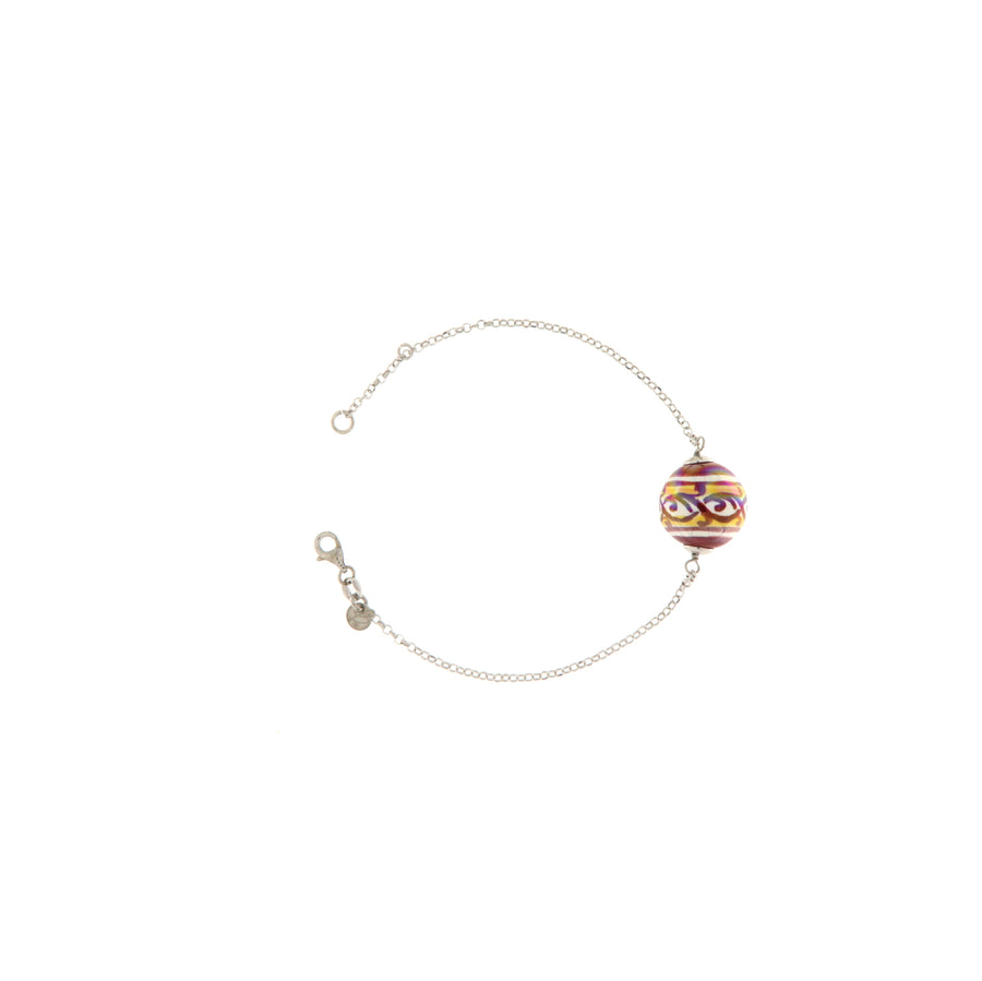 Orobarocco Bracciale Ornamenti Rossi