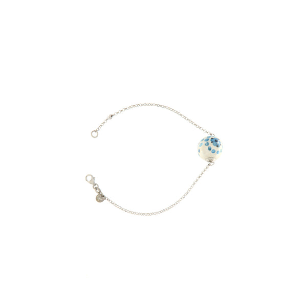 Orobarocco Bracciale Puntinato Azzurro
