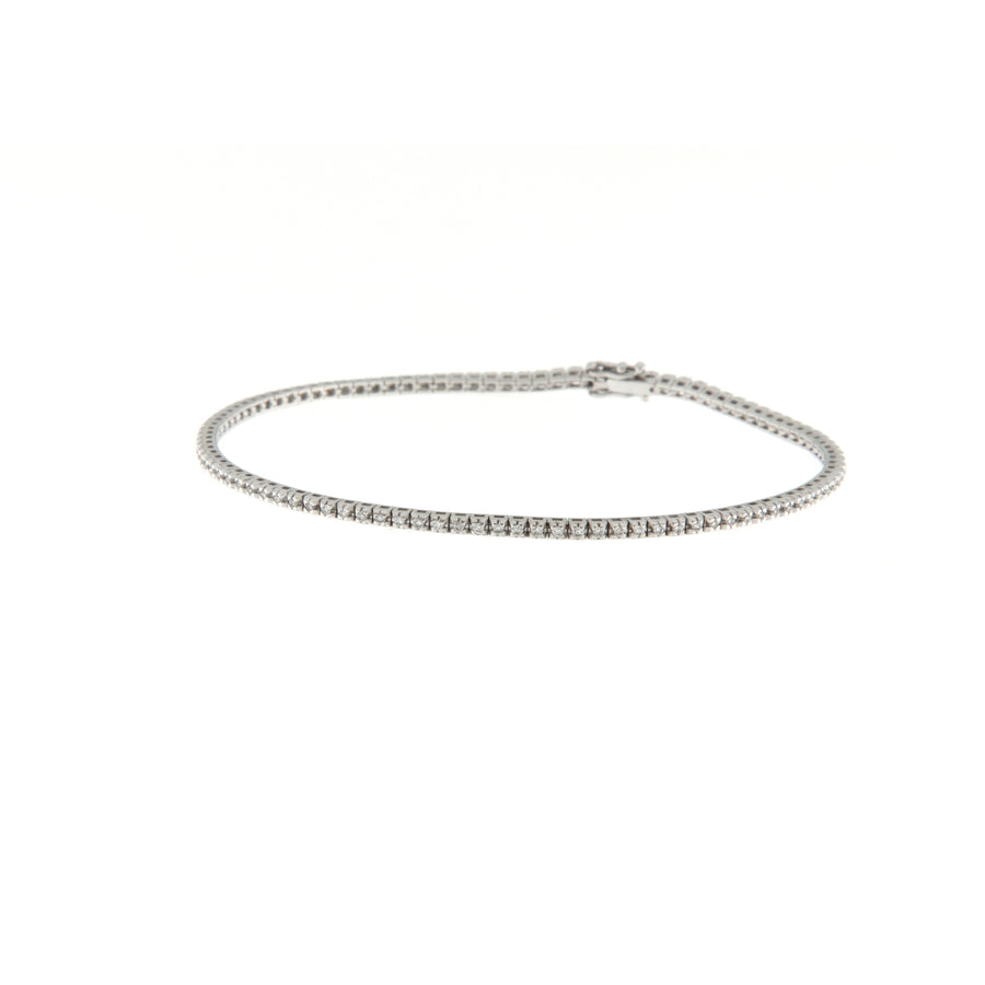 Bracciale Cambria Tennis Oro Bianco Diamanti Ct 0,51