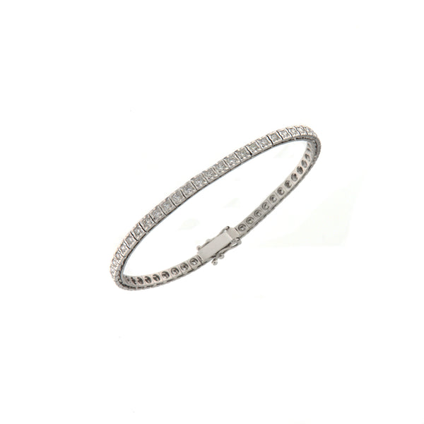Bracciale Cambria Tennis Oro Bianco Diamanti Ct 1,60