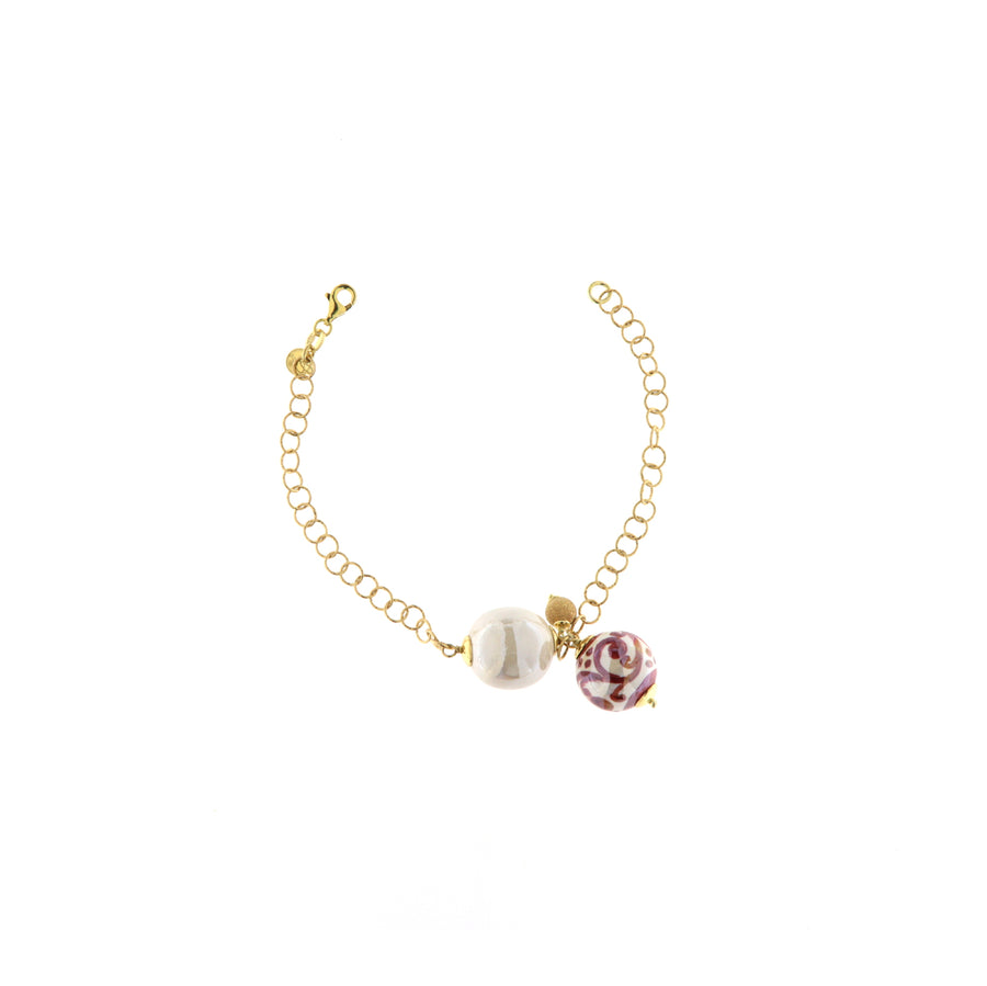Orobarocco Bracciale Ornamento Rosso