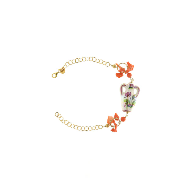 Orobarocco Bracciale Bummulo Corallo