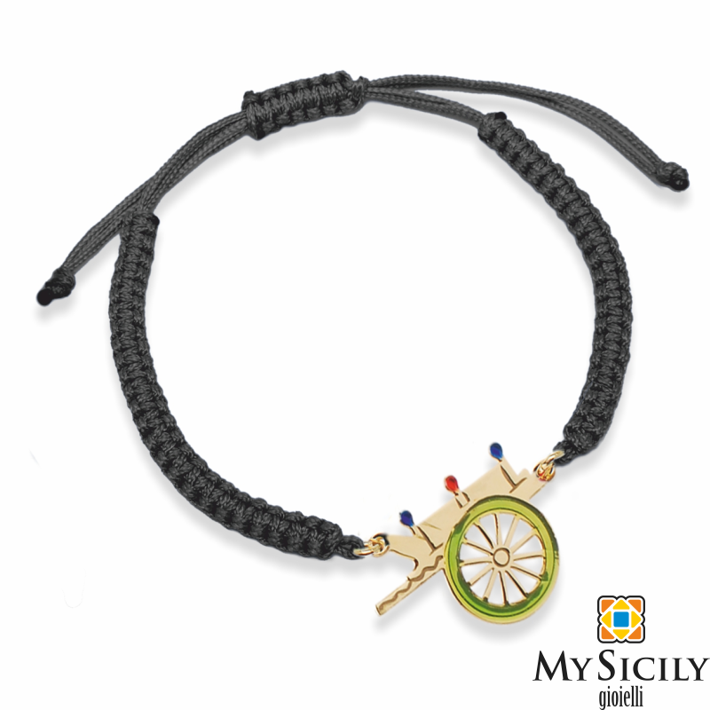 Bracciale cordino carretto mysicily