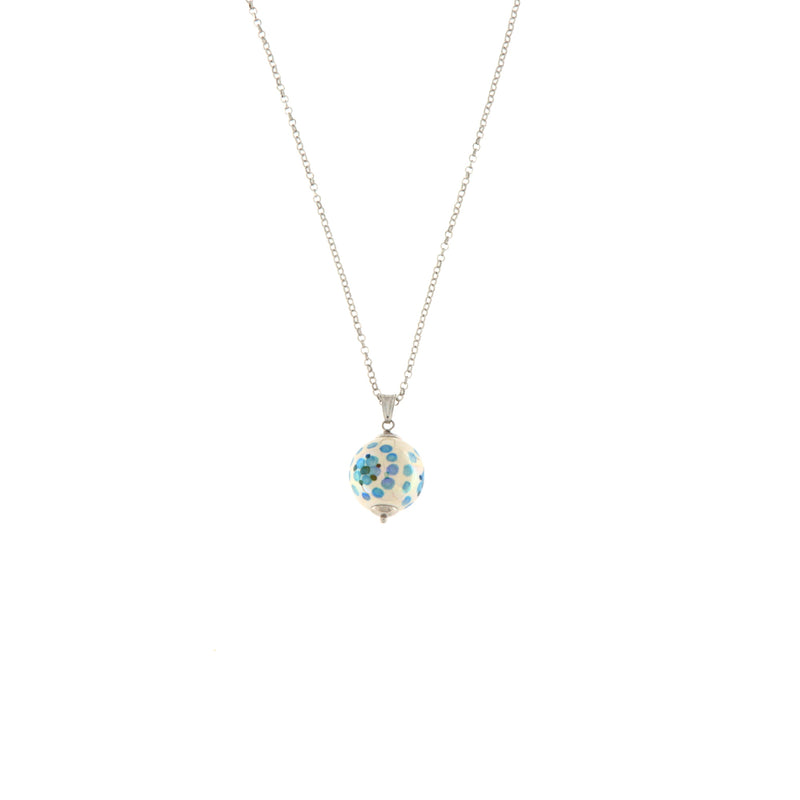 Orobarocco Collana Puntinata Azzurra