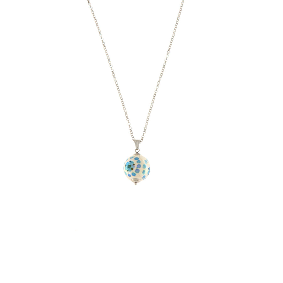 Orobarocco Collana Puntinata Azzurra