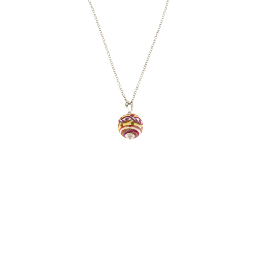 Orobarocco Collana Ornamenti Rosso Giallo