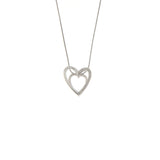 Girocollo Cambria Fantasia Oro Bianco Diamanti Ct 0,05