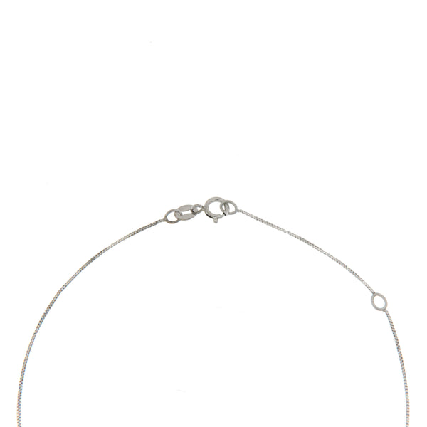 Girocollo Cambria Colore Oro Bianco Rubino Ct 0,18 Diamanti Ct 0,02
