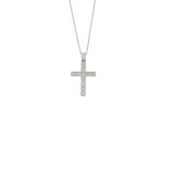 Girocollo Cambria Croci Oro Bianco Diamanti Ct 0,20