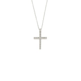 Girocollo Cambria Croci Oro Bianco Diamanti Ct 0,14