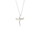 Girocollo Cambria Croci Oro Bianco Diamanti Ct 0,06