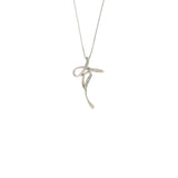 Girocollo Cambria Croci Oro Bianco Diamanti Ct 0,05