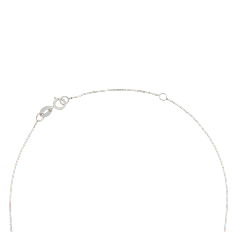 Girocollo Cambria Croci Oro Bianco Diamanti Ct 0,03