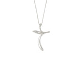 Girocollo Cambria Croci Oro Bianco Diamanti Ct 0,08