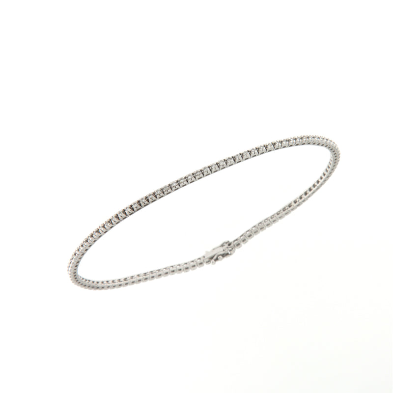 Bracciale Cambria Tennis Oro Bianco Diamanti Ct 0,51