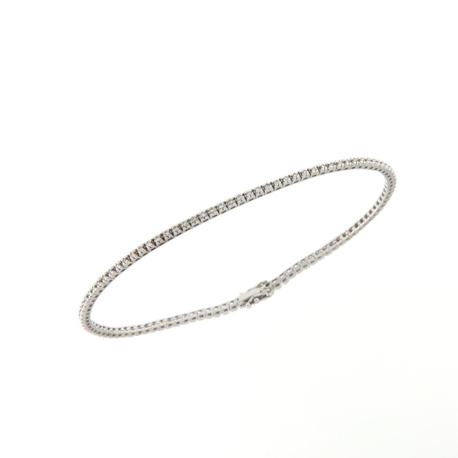 Bracciale Cambria Tennis Oro Bianco Diamanti Ct 0,51