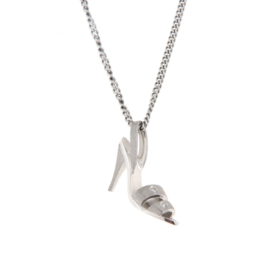 Alfieri & St. John Collana Oro Bianco Diamanti Ct. 0,03