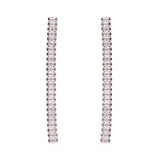 Stroili Orecchini Pendenti Strass Metallo Rosato