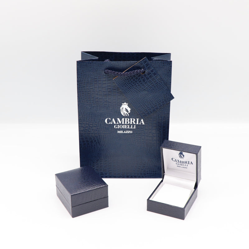 Orecchini Cambria Perle Oro Bianco Diamanti Ct 0,31 Perle mm 8/8,5