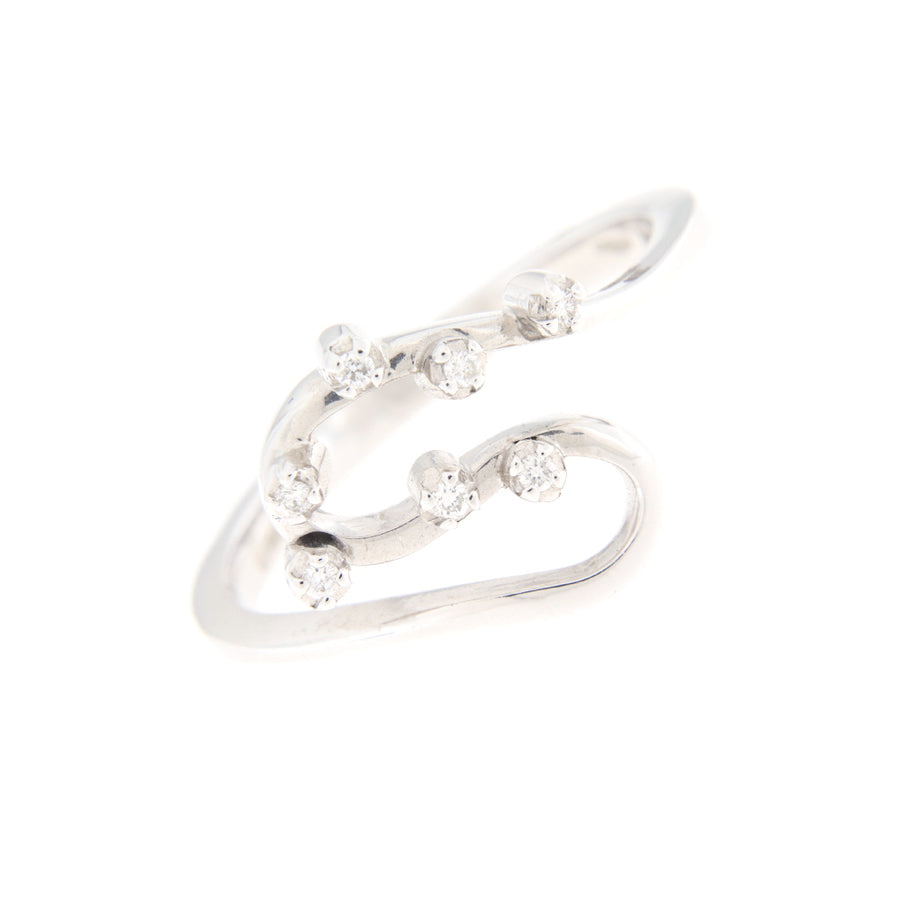 Davite & Delucchi Anello Oro Bianco Diamanti Ct 0,07