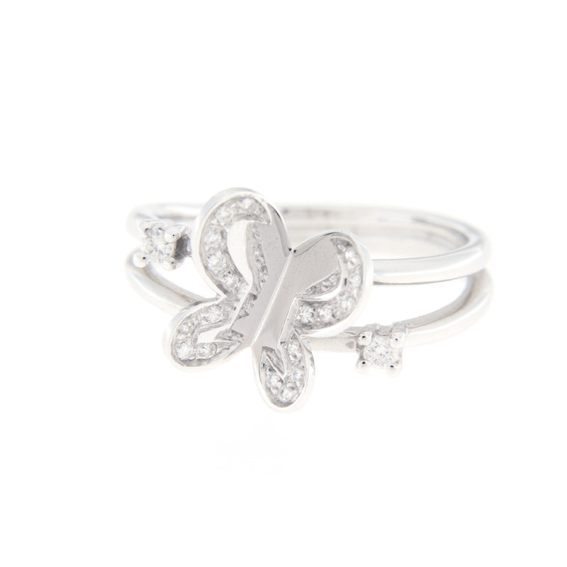 Davite & Delucchi Anello Oro Bianco Diamanti Ct 0,15