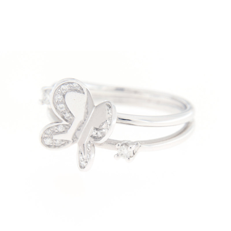 Davite & Delucchi Anello Oro Bianco Diamanti Ct 0,15