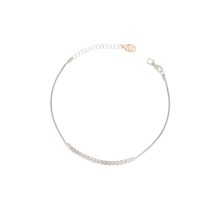 Bracciale Cambria Tennis Oro Bianco Diamanti Ct 0,31