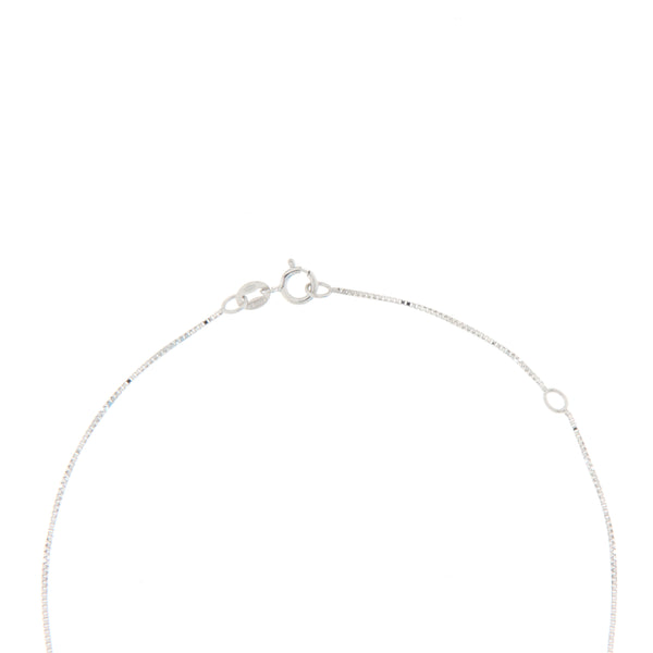 Girocollo Cambria Colore Oro Bianco Zaffiro Ct 1,12 Diamanti Ct 0,79