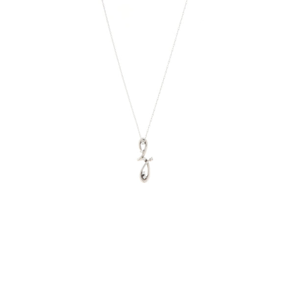 Yukiko Collana Oro Bianco Diamanti Ct 0,47