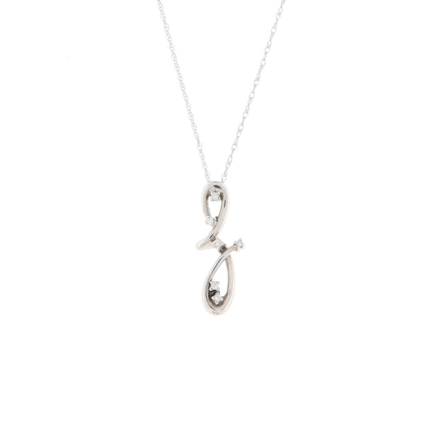 Yukiko Collana Oro Bianco Diamanti Ct 0,47