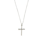 Girocollo Cambria Croci Oro Bianco Diamanti Ct 0,03