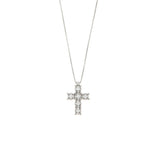 Girocollo Cambria Croci Oro Bianco Diamanti Ct 0,19