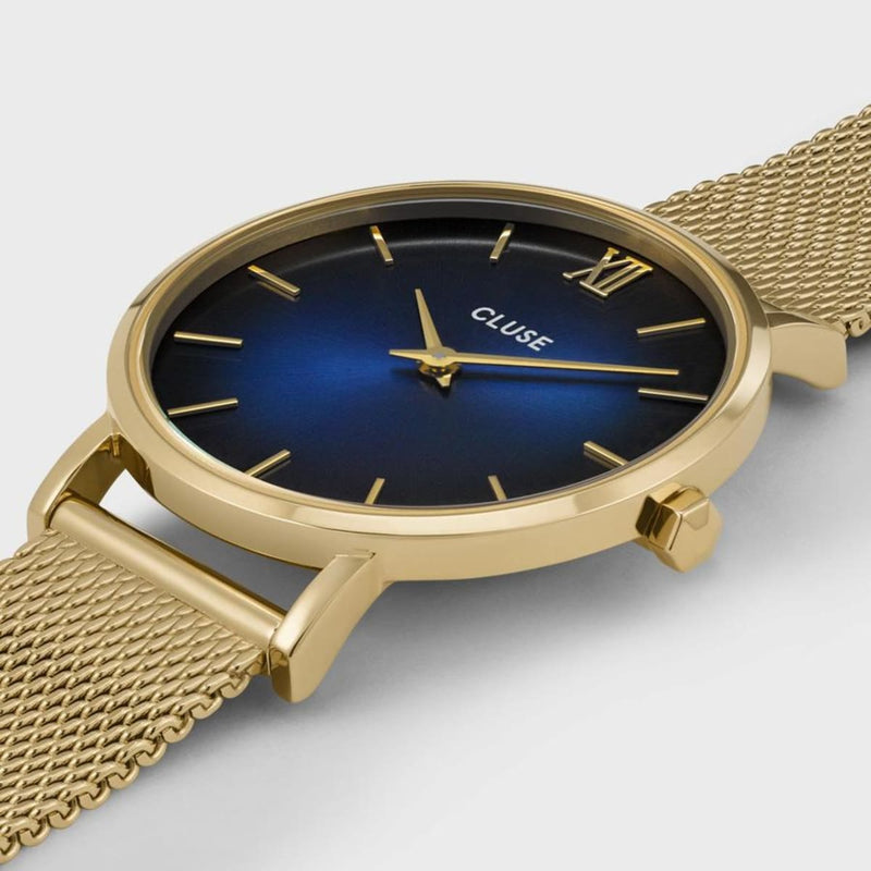 Cluse Orologio Minuit Mesh Gold Blue