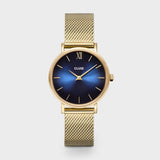 Cluse Orologio Minuit Mesh Gold Blue