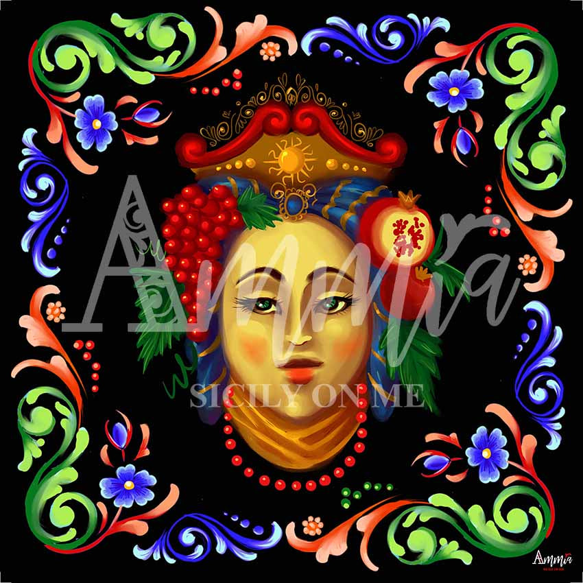 AmmIa Foulard Mora Nero