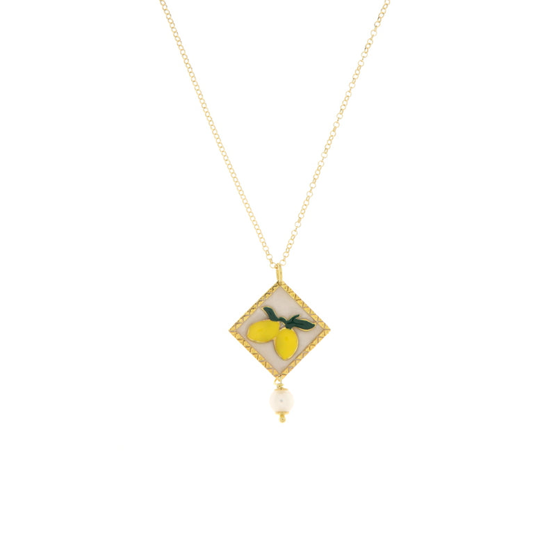 Caretta Caretta Collana Maiolica Limoni