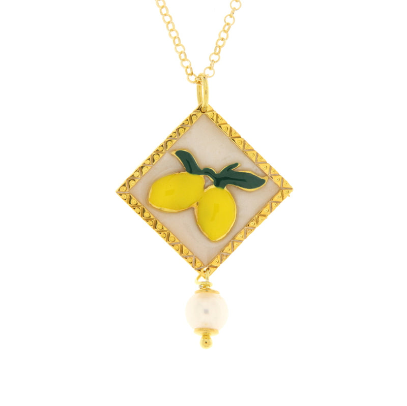 Caretta Caretta Collana Maiolica Limoni