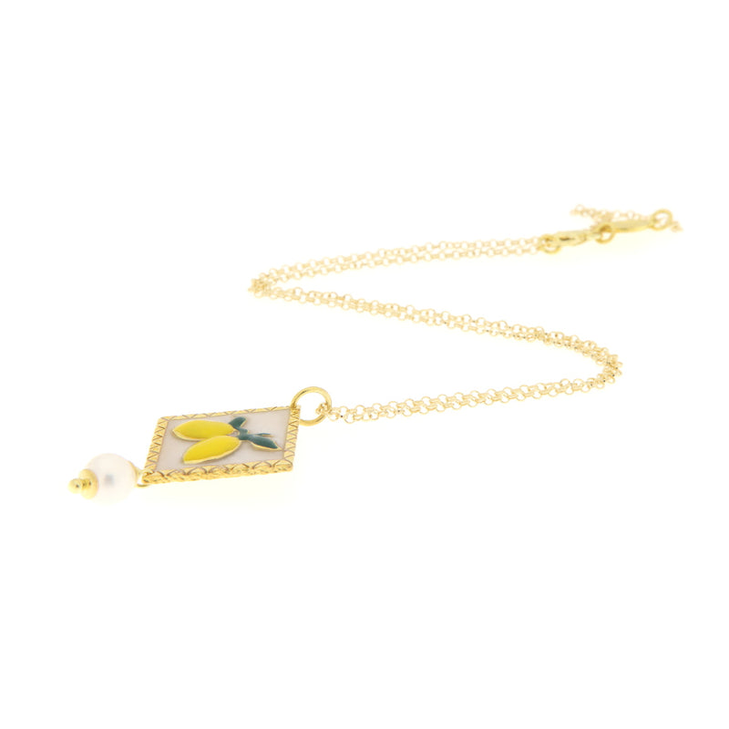 Caretta Caretta Collana Maiolica Limoni