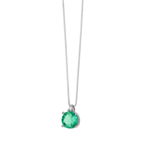 Comete Girocollo Storia Di Luce Diamanti Smeraldo Ct 0,39 (4657485971537)