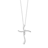 Comete Gioielli Girocollo Croci Diamanti Ct. 0,06