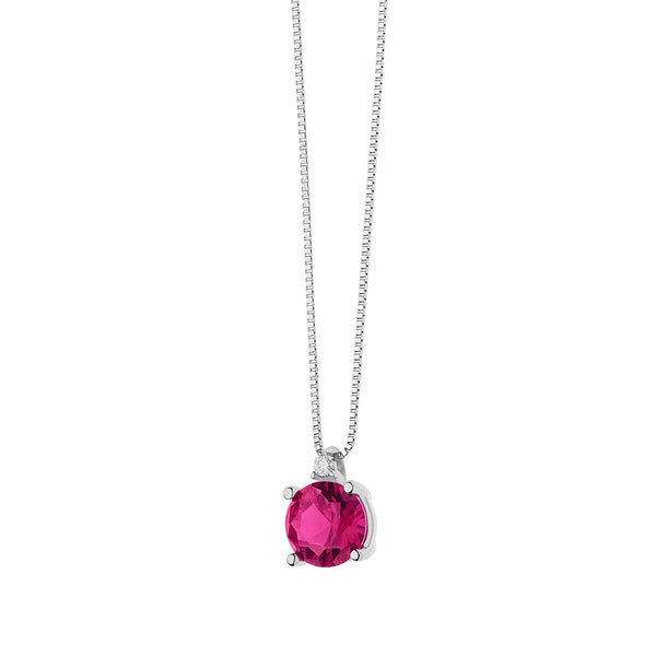 Comete Girocollo Storia Di Luce Diamanti Rubino Ct 0,56 (4657486135377)